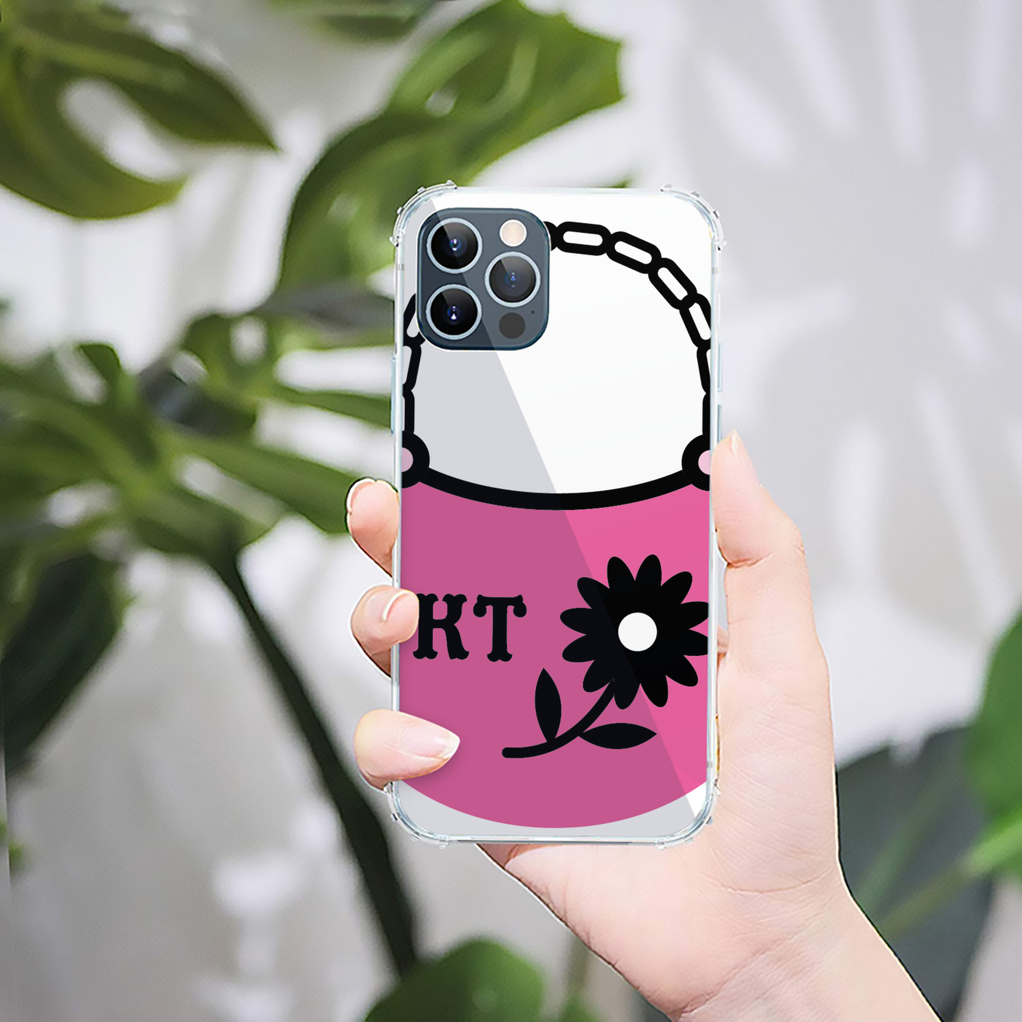 （画像用） Hello Kitty ハローキティ 【iPhone 12シリーズ対応】透明スマホケース（クリアソフトケース）